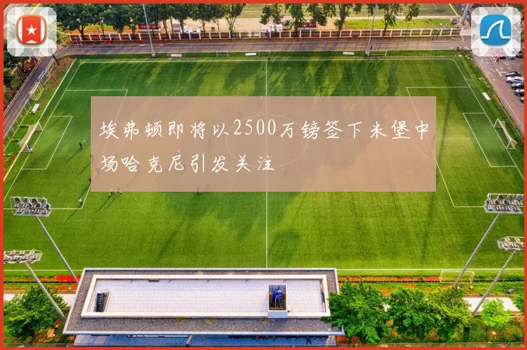 埃弗顿即将以2500万镑签下米堡中场哈克尼引发关注